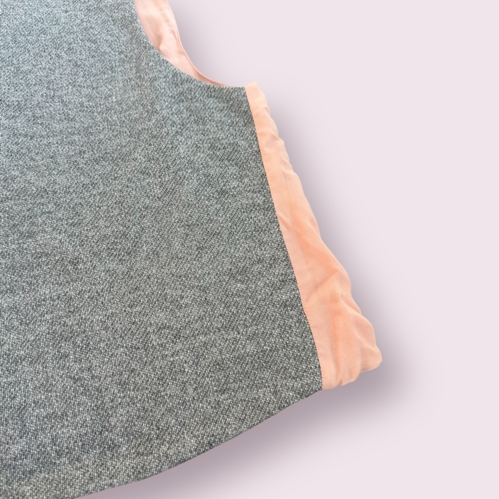 Women’s Karen Zambos Grey And Pink Open Back Mix Material Tank Top Size Large - Picture 3 of 9